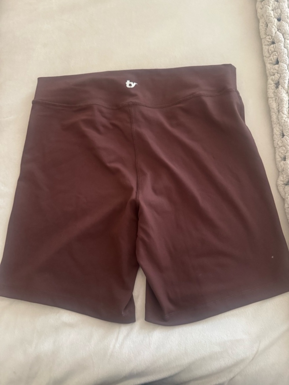 Thirty Years Women's High-Waist Biker Shorts - Deep brown